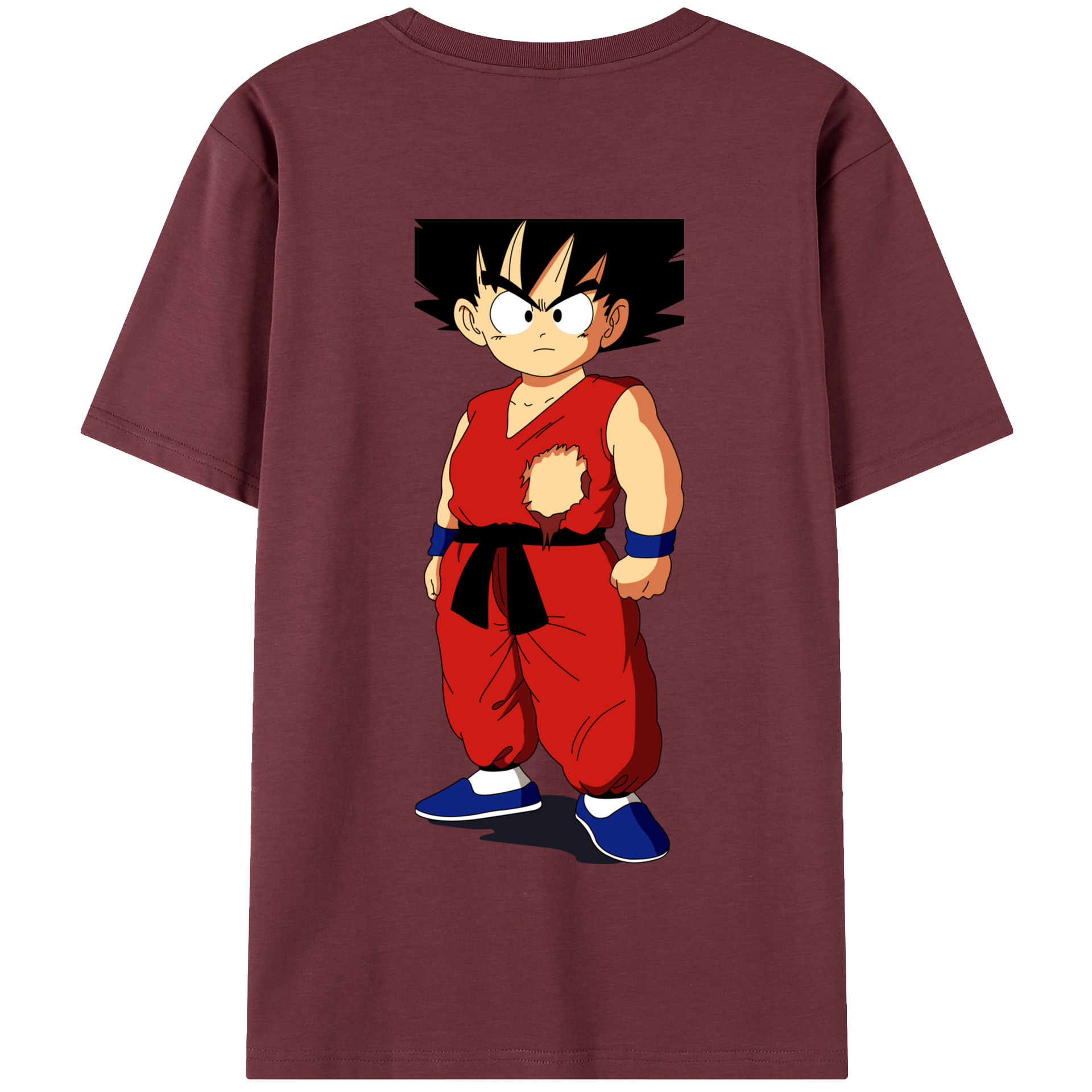 （画像用） ドラゴンボール 孫悟空（そん ごくう）Son Goku カカロット DRAGON BALL Kakarotto 綿100％半袖Tシャツ（背面プリント）